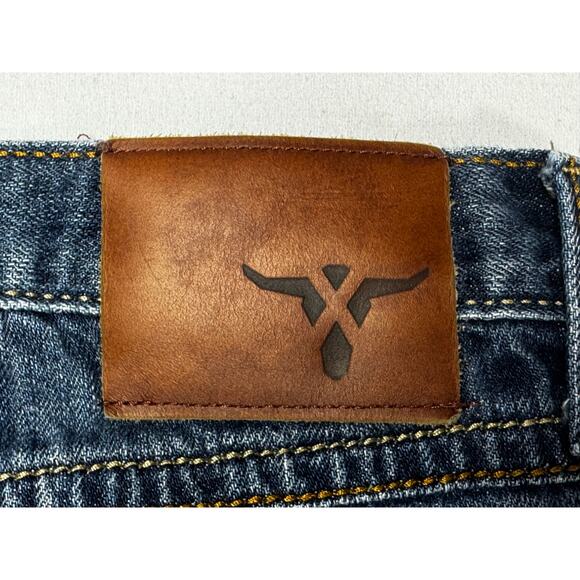 Wrangler 20X Men's Bootcut Western Blue Denim Jeans - Size 31x34 (31x32) - Picture 3 of 5